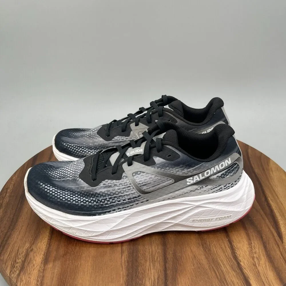 Salomon Aero Glide Shoes Womens Size 9.5 Black Gray Running Comfort Walking Gym